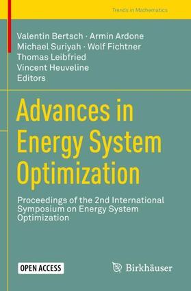 Bertsch / Ardone / Heuveline |  Advances in Energy System Optimization | Buch |  Sack Fachmedien