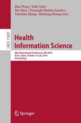 Wang / Siuly / Huang | Health Information Science | Buch | 978-3-030-32961-7 | sack.de