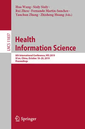 Wang / Siuly / Zhou | Health Information Science | E-Book | sack.de