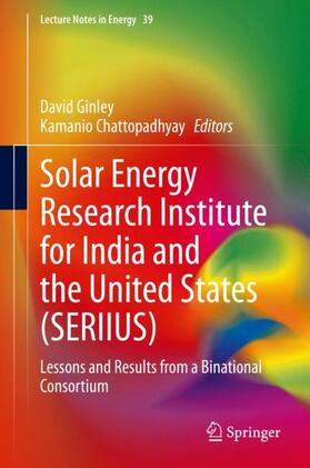 Chattopadhyay / Ginley |  Solar Energy Research Institute for India and the United States (SERIIUS) | Buch |  Sack Fachmedien