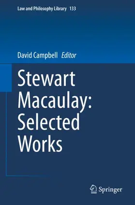 Campbell |  Stewart Macaulay: Selected Works | Buch |  Sack Fachmedien