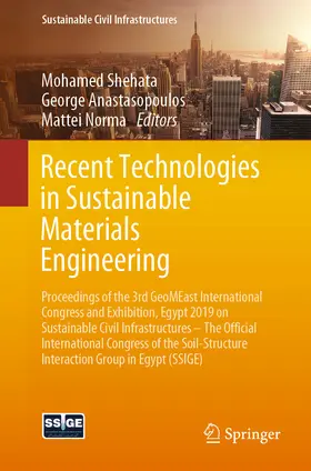 Shehata / Anastasopoulos / Norma |  Recent Technologies in Sustainable Materials Engineering | eBook | Sack Fachmedien