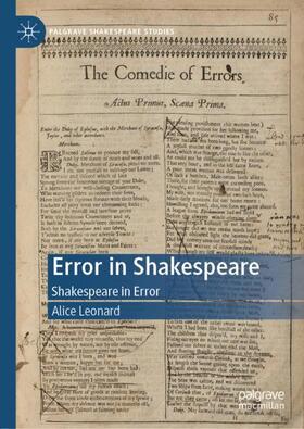 Leonard |  Error in Shakespeare | Buch |  Sack Fachmedien