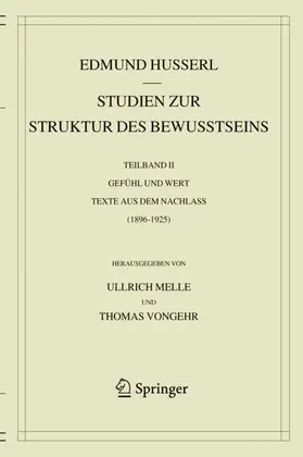 Husserl / Melle / Vongehr |  Studien zur Struktur des Bewusstseins | Buch |  Sack Fachmedien