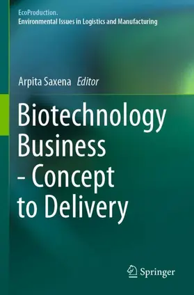 Saxena |  Biotechnology Business - Concept to Delivery | Buch |  Sack Fachmedien