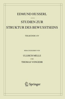 Husserl / Melle / Vongehr |  Studien zur Struktur des Bewusstseins | Buch |  Sack Fachmedien