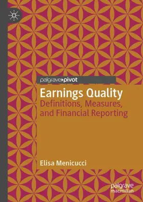 Menicucci |  Earnings Quality | Buch |  Sack Fachmedien