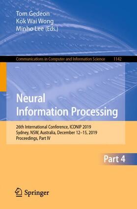 Gedeon / Lee / Wong |  Neural Information Processing | Buch |  Sack Fachmedien