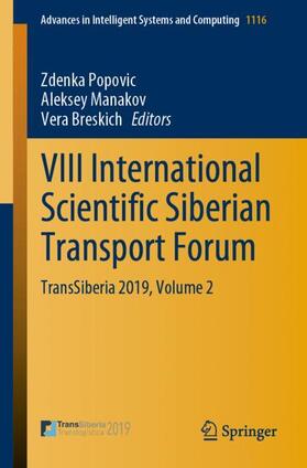 Popovic / Breskich / Manakov |  VIII International Scientific Siberian Transport Forum | Buch |  Sack Fachmedien