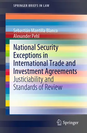 Mantilla Blanco / Pehl |  National Security Exceptions in International Trade and Investment Agreements | eBook | Sack Fachmedien