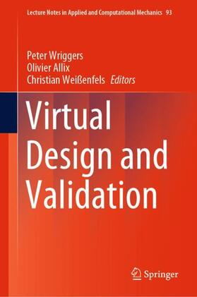 Wriggers / Weißenfels / Allix |  Virtual Design and Validation | Buch |  Sack Fachmedien