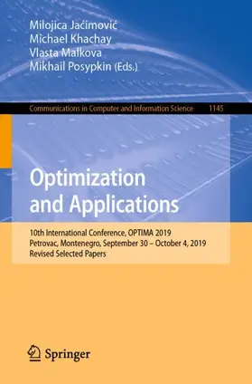 Jacimovic / Jacimovic / Posypkin |  Optimization and Applications | Buch |  Sack Fachmedien