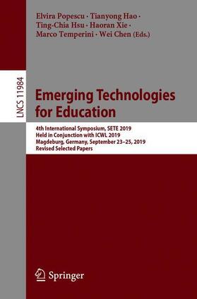 Popescu / Hao / Chen |  Emerging Technologies for Education | Buch |  Sack Fachmedien