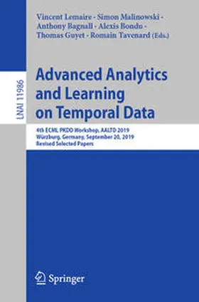 Lemaire / Malinowski / Bagnall |  Advanced Analytics and Learning on Temporal Data | eBook | Sack Fachmedien