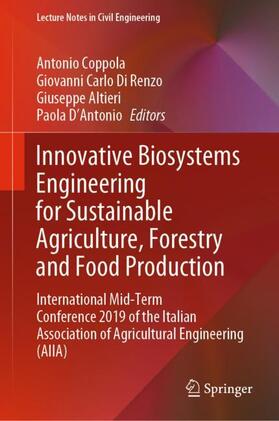 Coppola / D'Antonio / Di Renzo |  Innovative Biosystems Engineering for Sustainable Agriculture, Forestry and Food Production | Buch |  Sack Fachmedien