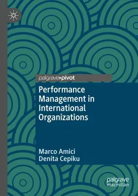 Cepiku / Amici |  Performance Management in International Organizations | Buch |  Sack Fachmedien