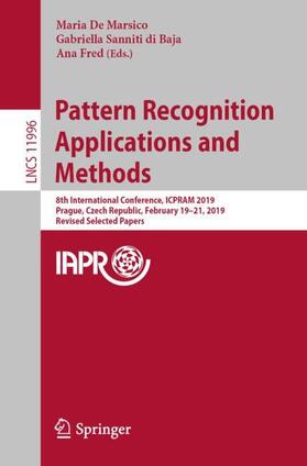 De Marsico / Fred / Sanniti di Baja |  Pattern Recognition Applications and Methods | Buch |  Sack Fachmedien