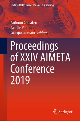 Carcaterra / Paolone / Graziani |  Proceedings of XXIV AIMETA Conference 2019 | eBook | Sack Fachmedien
