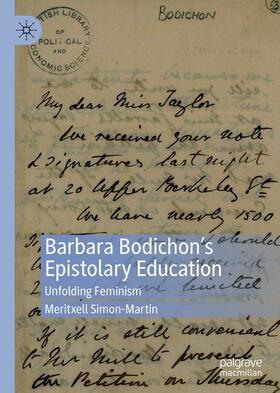 Simon-Martin |  Barbara Bodichon¿s Epistolary Education | Buch |  Sack Fachmedien