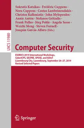 Katsikas / Cuppens / Pohle |  Computer Security | eBook | Sack Fachmedien