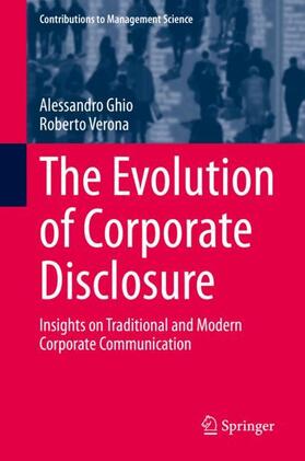 Verona / Ghio |  The Evolution of Corporate Disclosure | Buch |  Sack Fachmedien