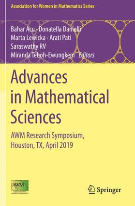 Acu / Danielli / Teboh-Ewungkem |  Advances in Mathematical Sciences | Buch |  Sack Fachmedien