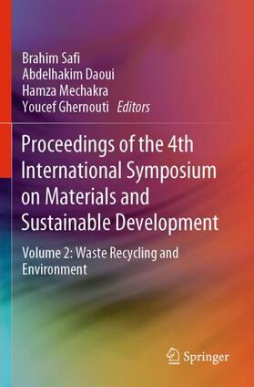 Safi / Ghernouti / Daoui |  Proceedings of the 4th International Symposium on Materials and Sustainable Development | Buch |  Sack Fachmedien