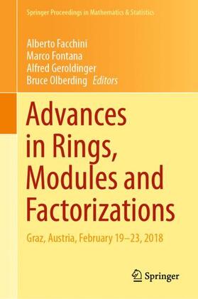 Facchini / Olberding / Fontana |  Advances in Rings, Modules and Factorizations | Buch |  Sack Fachmedien