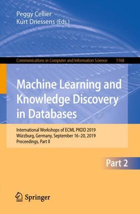 Driessens / Cellier |  Machine Learning and Knowledge Discovery in Databases | Buch |  Sack Fachmedien