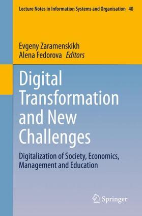 Fedorova / Zaramenskikh |  Digital Transformation and New Challenges | Buch |  Sack Fachmedien