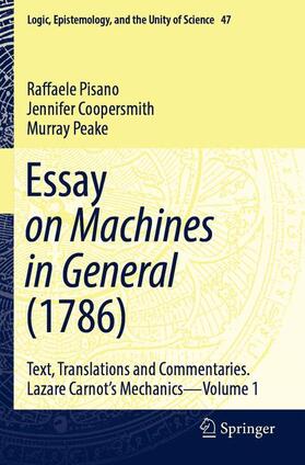 Pisano / Peake / Coopersmith |  Essay on Machines in General (1786) | Buch |  Sack Fachmedien