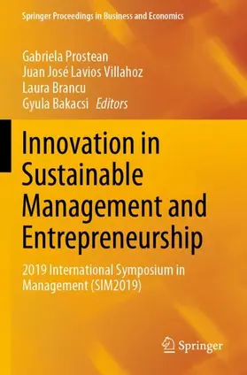 Prostean / Lavios Villahoz / Brancu |  Innovation in Sustainable Management and Entrepreneurship | Buch |  Sack Fachmedien