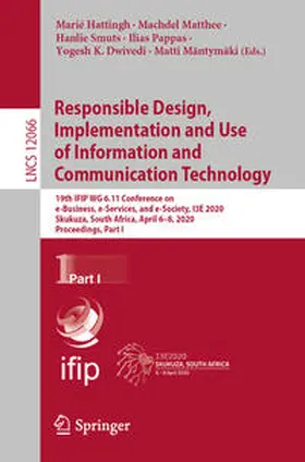 Hattingh / Matthee / Smuts |  Responsible Design, Implementation and Use of Information and Communication Technology | eBook | Sack Fachmedien