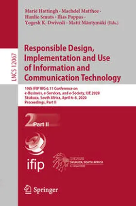 Hattingh / Matthee / Smuts |  Responsible Design, Implementation and Use of Information and Communication Technology | eBook | Sack Fachmedien