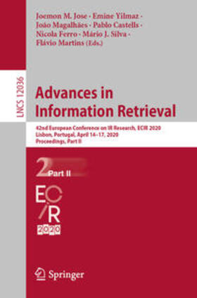 Jose / Yilmaz / Magalhães |  Advances in Information Retrieval | eBook | Sack Fachmedien