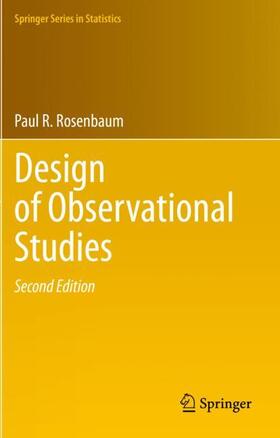Rosenbaum |  Design of Observational Studies | Buch |  Sack Fachmedien