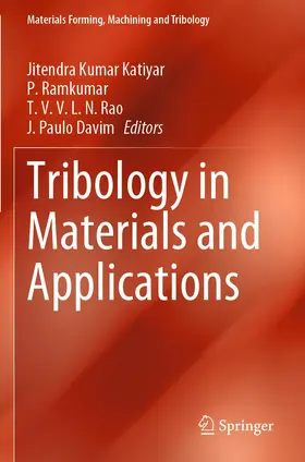 Katiyar / Davim / Ramkumar |  Tribology in Materials and Applications | Buch |  Sack Fachmedien