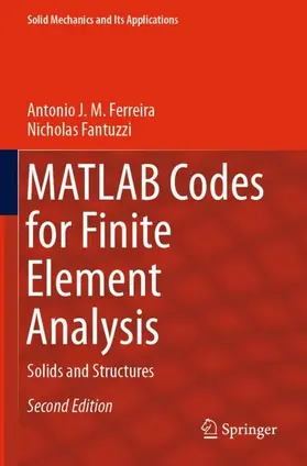 Fantuzzi / Ferreira |  MATLAB Codes for Finite Element Analysis | Buch |  Sack Fachmedien