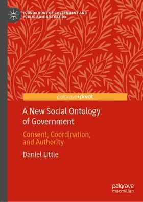 Little |  A New Social Ontology of Government | Buch |  Sack Fachmedien