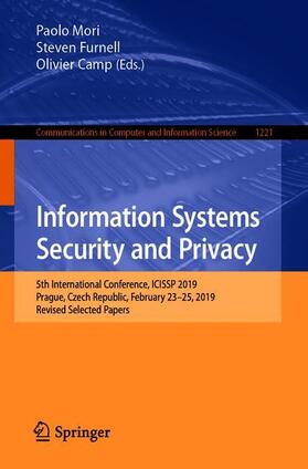 Mori / Camp / Furnell |  Information Systems Security and Privacy | Buch |  Sack Fachmedien