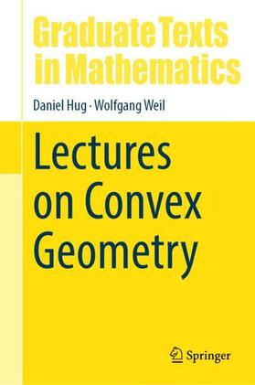 Weil / Hug |  Lectures on Convex Geometry | Buch |  Sack Fachmedien