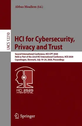 Moallem | HCI for Cybersecurity, Privacy and Trust | Buch | 978-3-030-50308-6 | sack.de