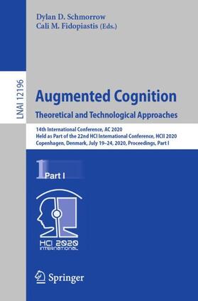 Fidopiastis / Schmorrow |  Augmented Cognition. Theoretical and Technological Approaches | Buch |  Sack Fachmedien