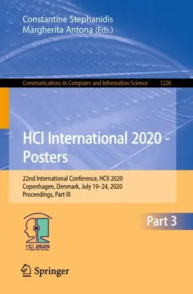 Antona / Stephanidis |  HCI International 2020 - Posters | Buch |  Sack Fachmedien