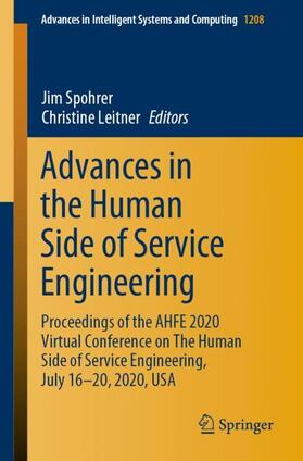 Leitner / Spohrer |  Advances in the Human Side of Service Engineering | Buch |  Sack Fachmedien