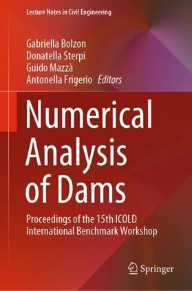 Bolzon / Frigerio / Sterpi |  Numerical Analysis of Dams | Buch |  Sack Fachmedien