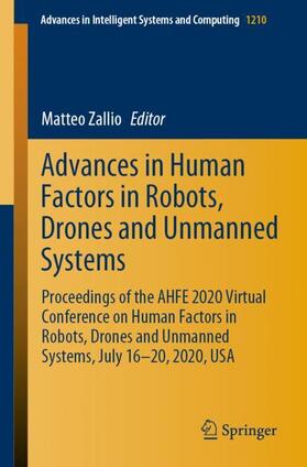 Zallio |  Advances in Human Factors in Robots, Drones and Unmanned Systems | Buch |  Sack Fachmedien