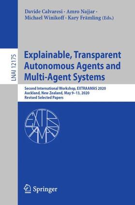 Calvaresi / Främling / Najjar |  Explainable, Transparent Autonomous Agents and Multi-Agent Systems | Buch |  Sack Fachmedien