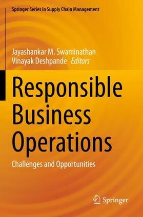 Deshpande / Swaminathan |  Responsible Business Operations | Buch |  Sack Fachmedien