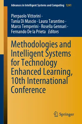 Vittorini / Di Mascio / Tarantino |  Methodologies and Intelligent Systems for Technology Enhanced Learning, 10th International Conference | eBook | Sack Fachmedien